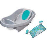 INGENUITY Baignoire bébé évolutive, grand confort, extra-large avec transat bébé hamac en tissu doux, jusqu'a 24 mois
