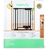 INGENUITY- Barriere de sécurité escalier enfants, animaux, ouverture main ou pied, 84cm de hauteur, largeur entre 73 et 80 cm