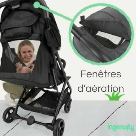INGENUITY Poussette ultra compacte 3Dquickclose, légere, des la naissance jusqu'a 4 ans,0 a 22.7 kg, couverture de pluie inclus