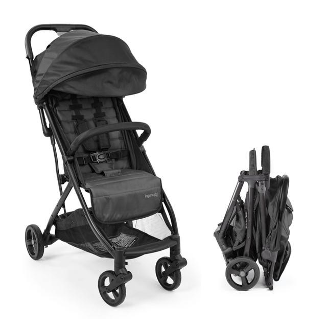 INGENUITY Poussette ultra compacte 3Dquickclose, légere, des la naissance jusqu'a 4 ans,0 a 22.7 kg, couverture de pluie inclus