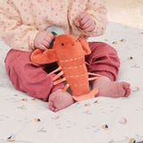 INGENUITY Tapis d'éveil réversible bébé évolutif - Marin - pliable, arche de jeu en bois amovible, 5 jouets, miroir, coussin