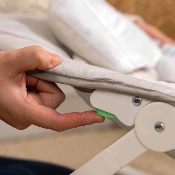 INGENUITY Transat bébé bascule évolutif 3-en-1 Keep Cozy -Linden- 3 Positions: arche avec jouets peluches amovible, jusqu'a 18 kg