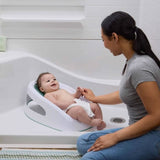 INGENUITY Transat de bain bébé fille antidérapant, de 0 a 6 mois ou 9kg, transat perforé pour laisser couler l'eau, Vert