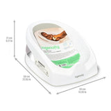 INGENUITY Transat de bain bébé antidérapant transat perforé pour laisser couler l'eau, nettoyage facile 0-6 mois