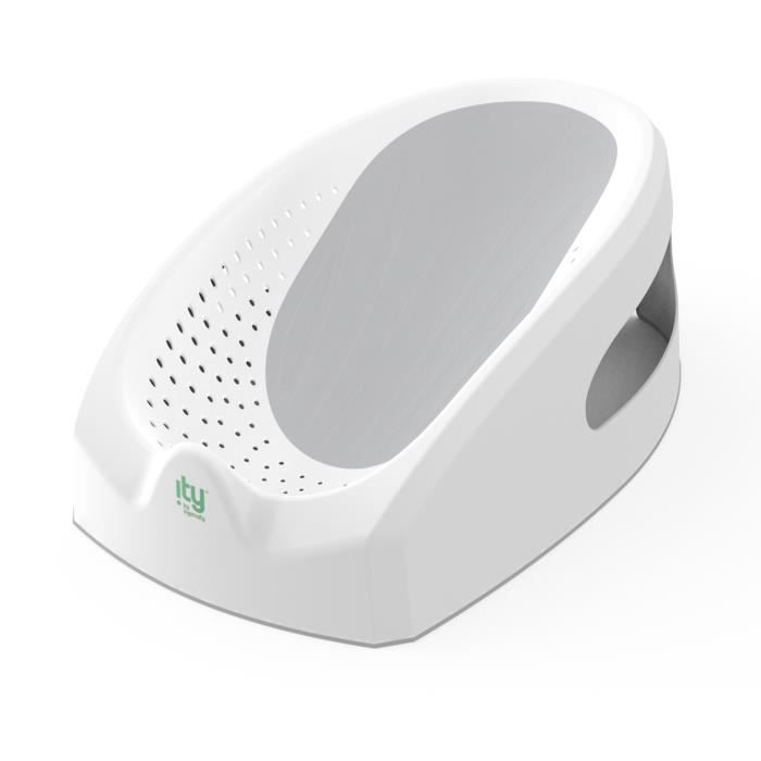 INGENUITY Transat de bain bébé antidérapant transat perforé pour laisser couler l'eau, nettoyage facile 0-6 mois