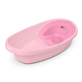 INGENUITY Baignoire bébé évolutive rose, extra-large, transat bébé hamac en tissu, support bébé assis, 2 jeux d'eau de 0 a 24 mois