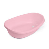 INGENUITY Baignoire bébé évolutive rose, extra-large, transat bébé hamac en tissu, support bébé assis, 2 jeux d'eau de 0 a 24 mois