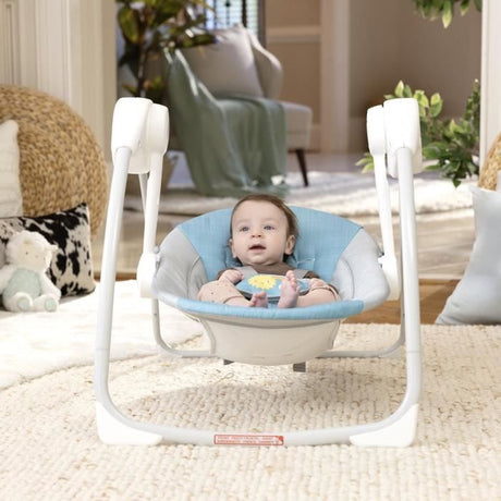 INGENUITY Transat bébé balancelle électrique Sun Valley, 2 jouets, siege inclinable cadeau bébé