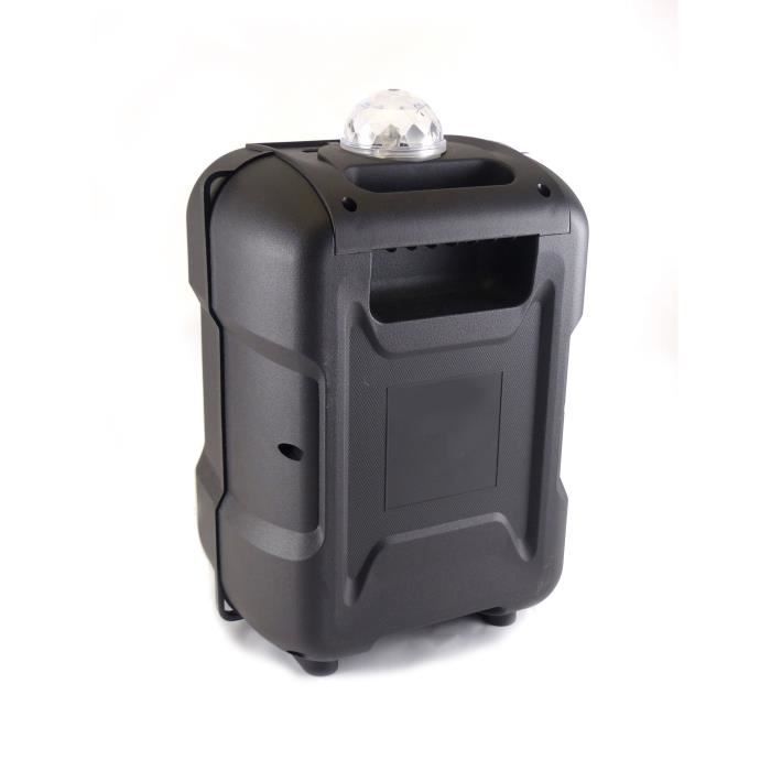 Enceinte lumineuse Bluetooth pour karaoké - INOVALLEY - DANCE CUBE 44 - 150W - Effet kaléidoscope LED