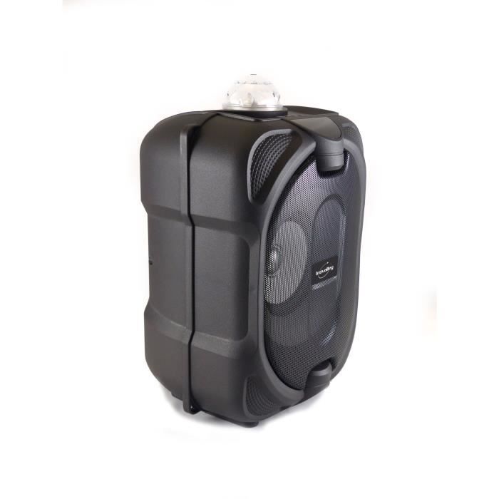 Enceinte lumineuse Bluetooth pour karaoké - INOVALLEY - DANCE CUBE 44 - 150W - Effet kaléidoscope LED