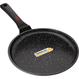 Poele a crepes - INOXIBAR - Ø 26 cm - Anti-adhésif - Tous feux dont induction - Noir