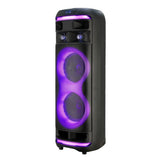Enceinte karaoké - INOVALLEY - RGB - 800 Watts - Bluetooth V5.0 - Micro sans fil inclus - Autonomie 2 a 3 heures - LED