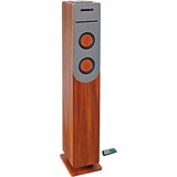 Tour de son Lecteur CD Bluetooth INOVALLEY HP34-CD-WOOD - 100W - USB - Bois et gris