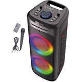 Enceinte bluetooth karaokÈ - INOVALLEY - MS06CD - 1000W - Bluetooth 5.0 - Lecteur CD - RGB - Radio FM - USB 2.0 - micro SD - KaraokÈ