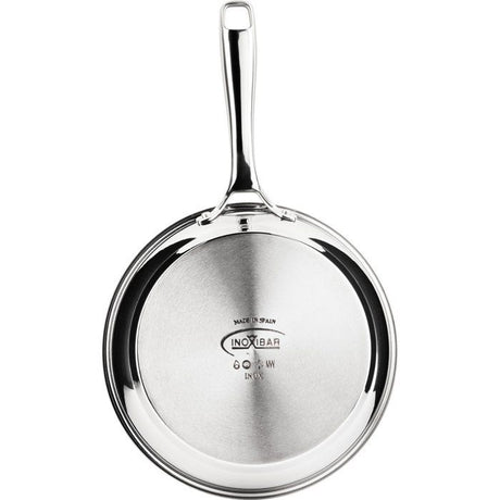 Poele - INOXIBAR - Ř 24 cm - Manche ergonomique - Tous feux dont induction - Inox