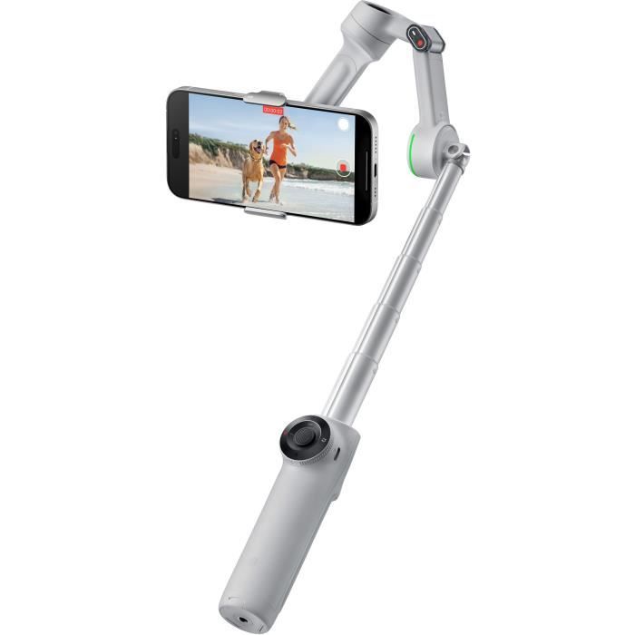 Gimbal - INSTA360 - Flow 2 Pro - Gris - Compatible Apple DockKit - Stabilisation 3 axes