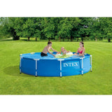 Kit Piscine hors sol tubulaire INTEX - Metal Frame - 305 x 76 cm - Ronde (LivrÈe avec pompe et cartouche) - 28202NP