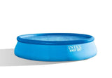 Kit Piscine hors sol autoportante INTEX - Easy Set - 457 x 107 cm - Ronde (Pompe, bâche, tapis de sol, échelle) - 26166NP