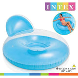INTEX Fauteuil De Piscine Gonflable Adulte Glossy 137 x 122 Cm (couleur alÈatoire)