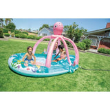Aire de jeux gonflable - INTEX - Pieuvre - 229 Litres - 2 ans et + - 234 x 183 x 150 cm - Inclus : 2 anneaux gonflables