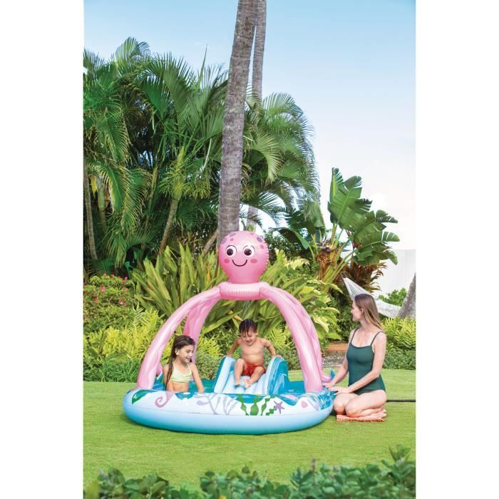 Inflatable play area - INTEX - Octopus - 229 Litres - 2 years and over - 234 x 183 x 150 cm - Included: 2 inflatable rings