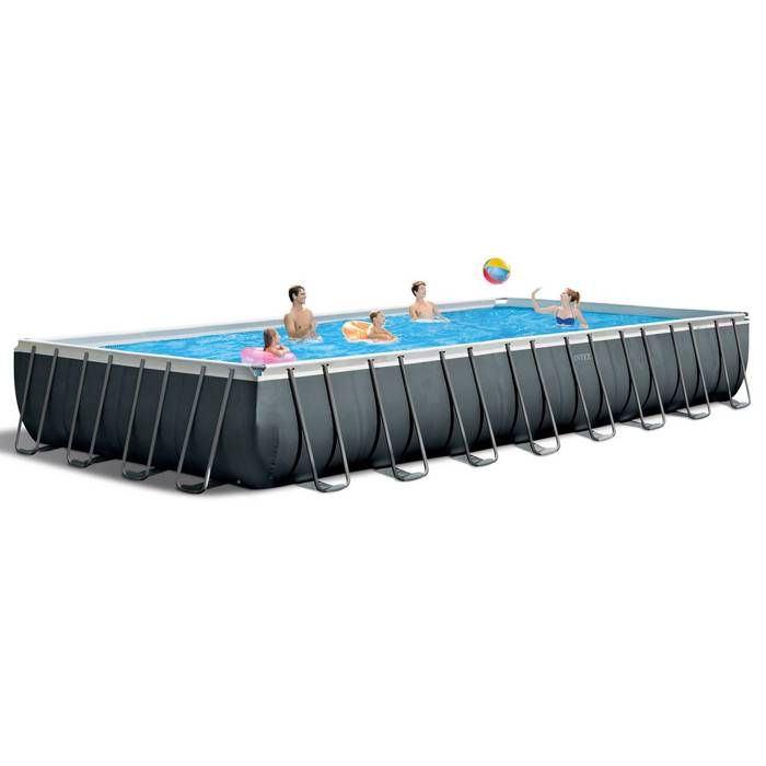 Kit Piscine hors sol tubulaire INTEX - Ultra XTR - 975 x 488 x 132 cm - Rectangulaire (Filtre a sable + accessoires) - 26374GN