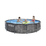 Kit Piscine hors sol tubulaire INTEX - Baltik - 366 x 99 cm - Ronde (LivrÈe avec pompe et Èchelle) - 26748FR
