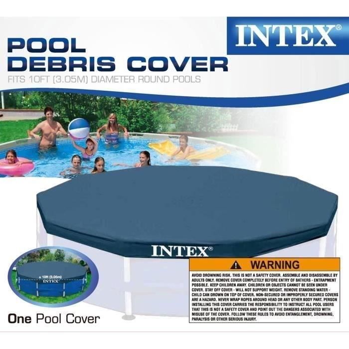 Intex - 28030 - Bâche protection pour piscine ronde 3m05 -  Ø 3,05 m