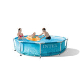Kit Piscine hors sol tubulaire INTEX - Metal Frame - 305 x 76 cm - Ronde (Livrée avec pompe et 2 cartouches) - 28208NP