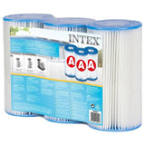 Lot de 3 cartouches de filtration A - Intex - Fibre Dacron - Faciles a nettoyer