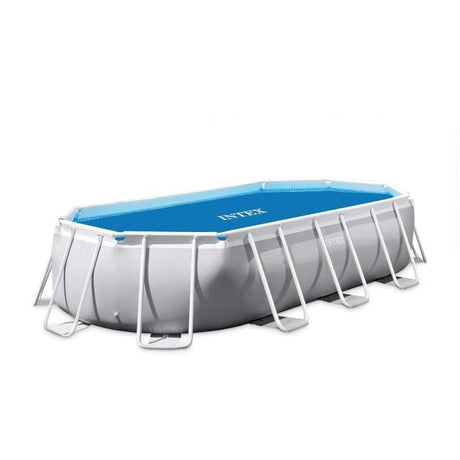 Bâche ŕ bulles pour piscine ovale Intex UTF00148 - 4,00m x 2,00m - Bleu - 120 microns