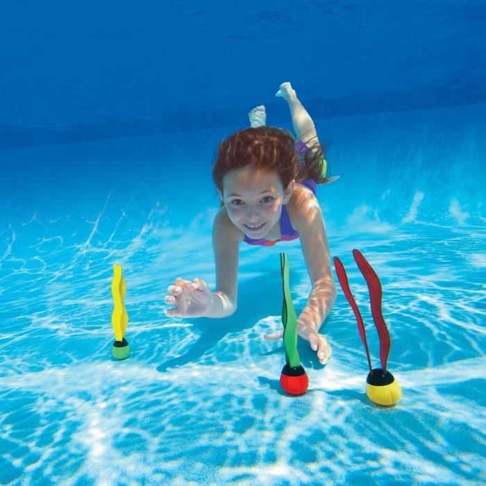 Jeu de balles sous-marines - INTEX - Lot de 3 balles - En néoprene - A partir de 6 ans
