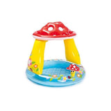 Piscine gonflable enfant INTEX - Pataugeoire carrée champignon - 102x89 CM - 45 litres