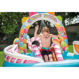 Aire de jeux Piscine enfant gonflable - INTEX - Royaume des bonbons - 295 x 191 x 130 cm