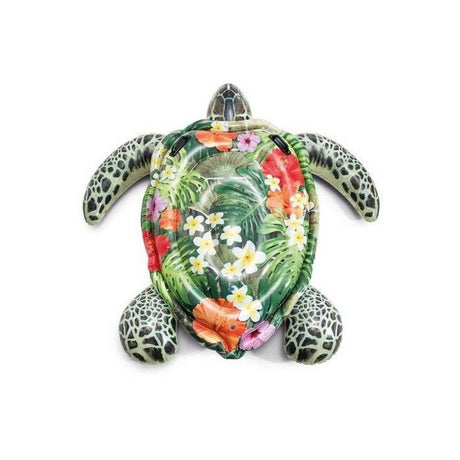 Bouée gonflable Tortue de Mer a Chevaucher - INTEX - Design réaliste - Pour enfants a partir de 3 ans