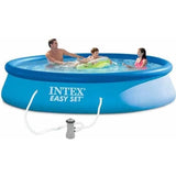 Kit Piscine hors sol autoportante INTEX - Easy Setô - 396 x 84 cm - Ronde (LivrÈe avec une pompe et cartouche) - 28142NP