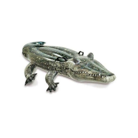 Bouée gonflable Alligator a chevaucher INTEX - Dimensions 170 x 86 cm - Pour enfants a partir de 3 ans
