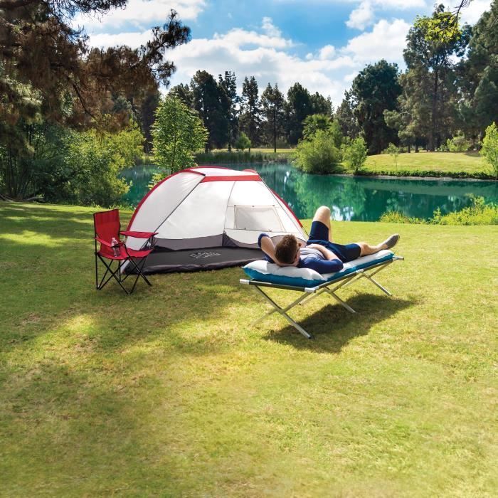 Airbed camping 1 place fibertech - Intex