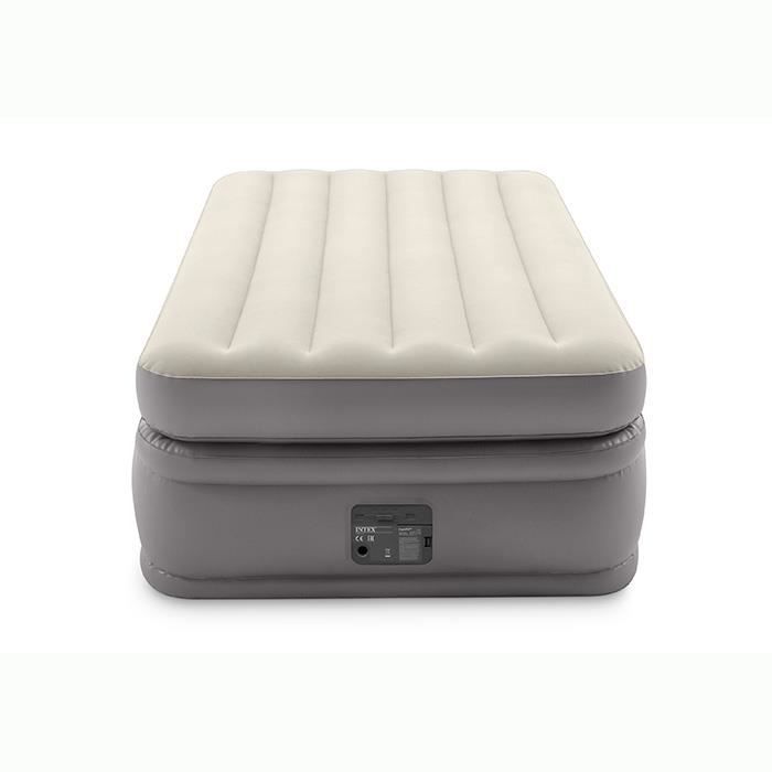 INTEX Matelas PRIME COMFORT FIBER TECH 99x191 - Gonflable - Fermeté réglable - 51 cm - Electrique - 1 personne