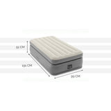 INTEX Matelas PRIME COMFORT FIBER TECH 99x191 - Gonflable - Fermeté réglable - 51 cm - Electrique - 1 personne