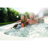 Spa gonflable INTEX - Sahara - 196 x 71 cm - 4 places - Rond - 28426FR + Lumiere d'ambiance LED