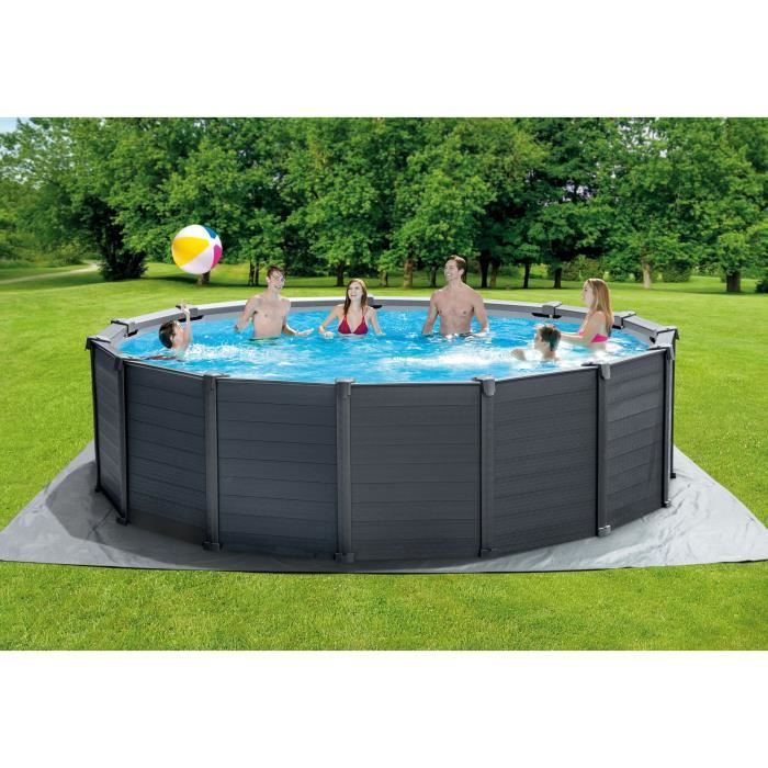 Kit Piscine Graphite 4,78 x 1,24 m - Intex