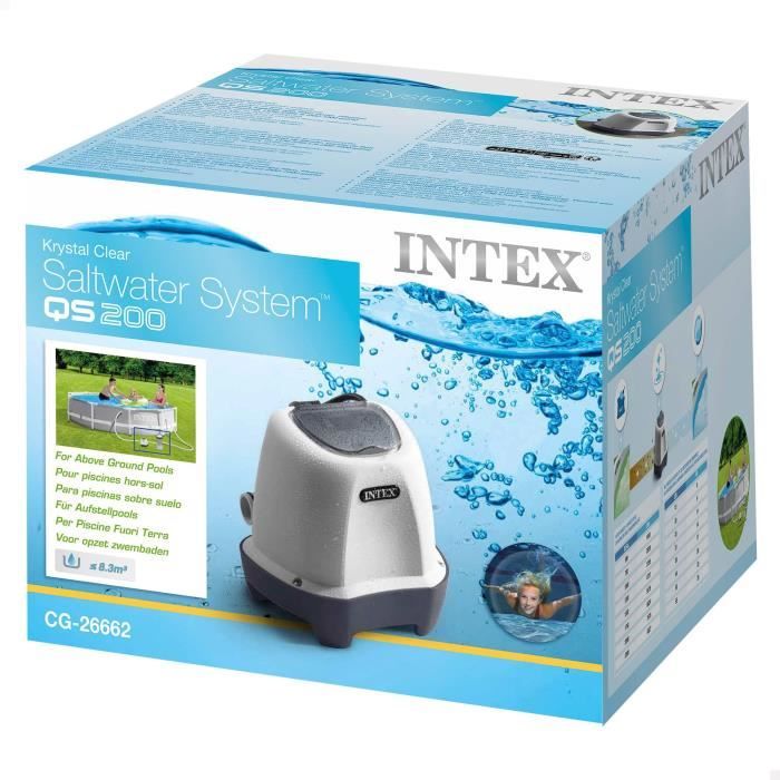 Intex - 26662 - StÈrilisateur au sel QS200 pour piscine jusqu'a 8 m3
