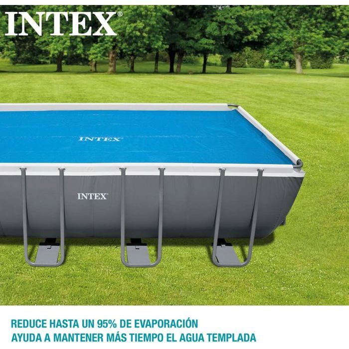 Bâche a Bulles rectangulaire 5,49 x 2,74m bleu - Intex