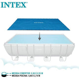 Bâche a Bulles rectangulaire 5,49 x 2,74m bleu - Intex