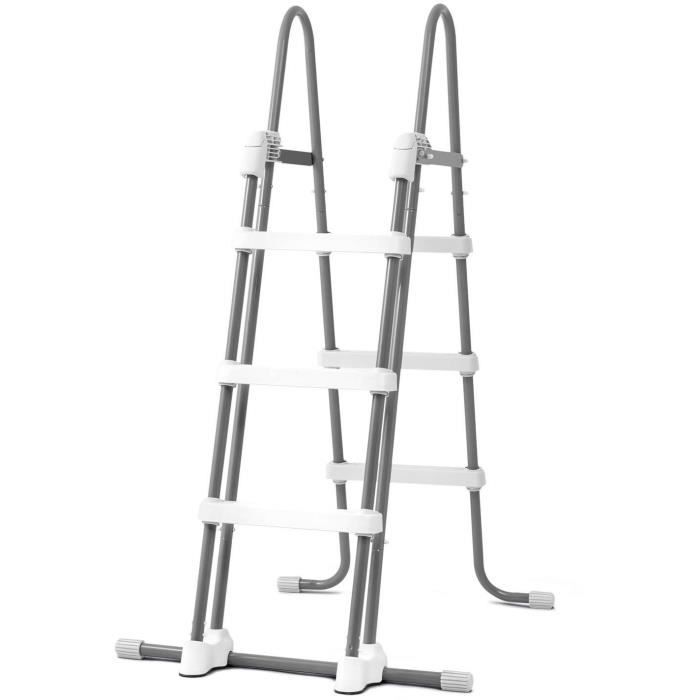 Kit Piscine hors sol tubulaire INTEX - Pris Frame - 427 x 107 cm - Ronde (Pompe, bâche, tapis de sol et échelle) - 26722NP