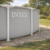 Kit Piscine hors sol tubulaire INTEX - Pris Frame - 366 x 99 cm - Ronde (Pompe, cartouche et échelle) - 26716ND