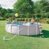 Kit Piscine hors sol tubulaire INTEX - Pris Frame - 457 x 107 cm - Ronde - 26724ND