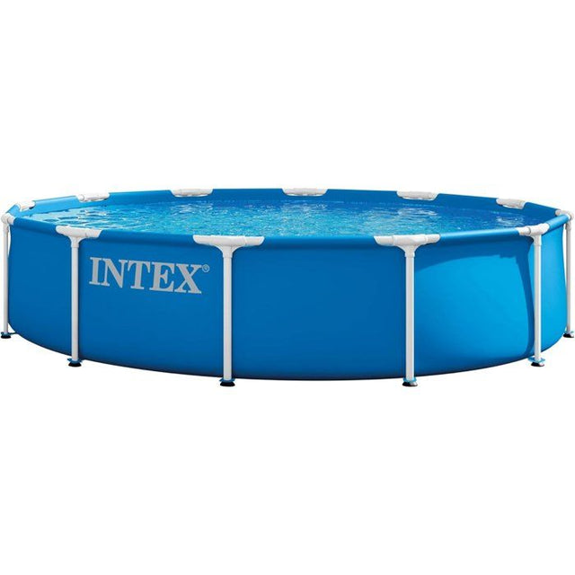 Kit Piscine hors sol tubulaire INTEX - Metal Frame - 366 x 76 cm - Ronde (avec pompe de filtration) - 28212ND