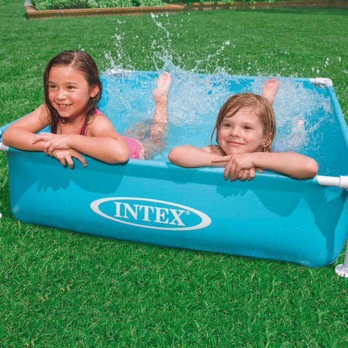 Piscine tubulaire - Intex - (L)1,22 x (l)1,22 x (h)0,30m